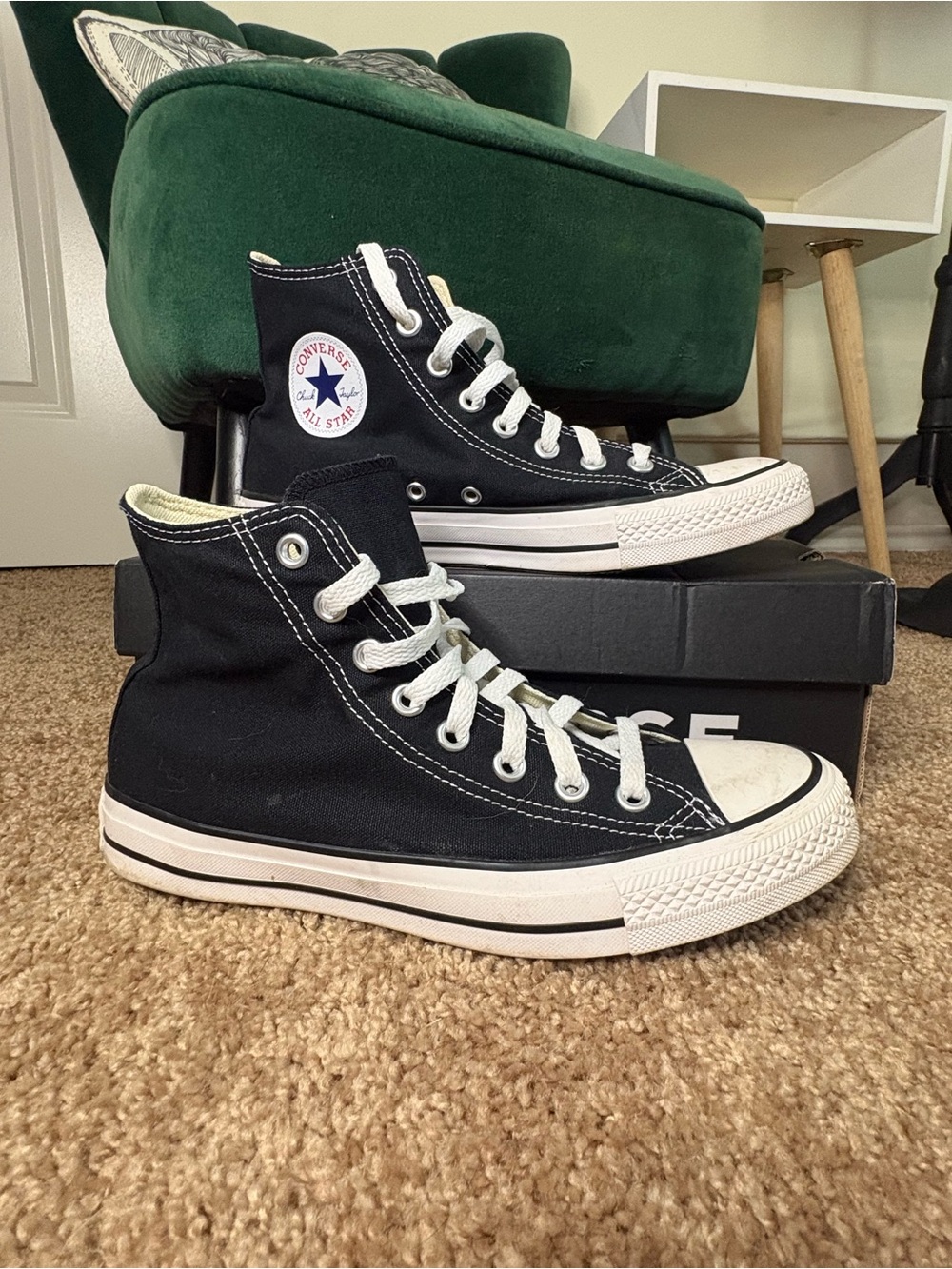 Converse Black High Top Chuck Taylor Sneakers